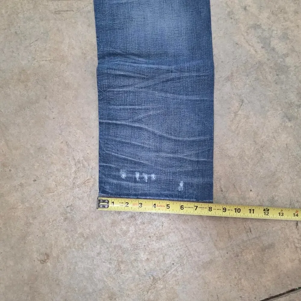 Y2K True Religion White Striped Denim Jeans (42x34)
